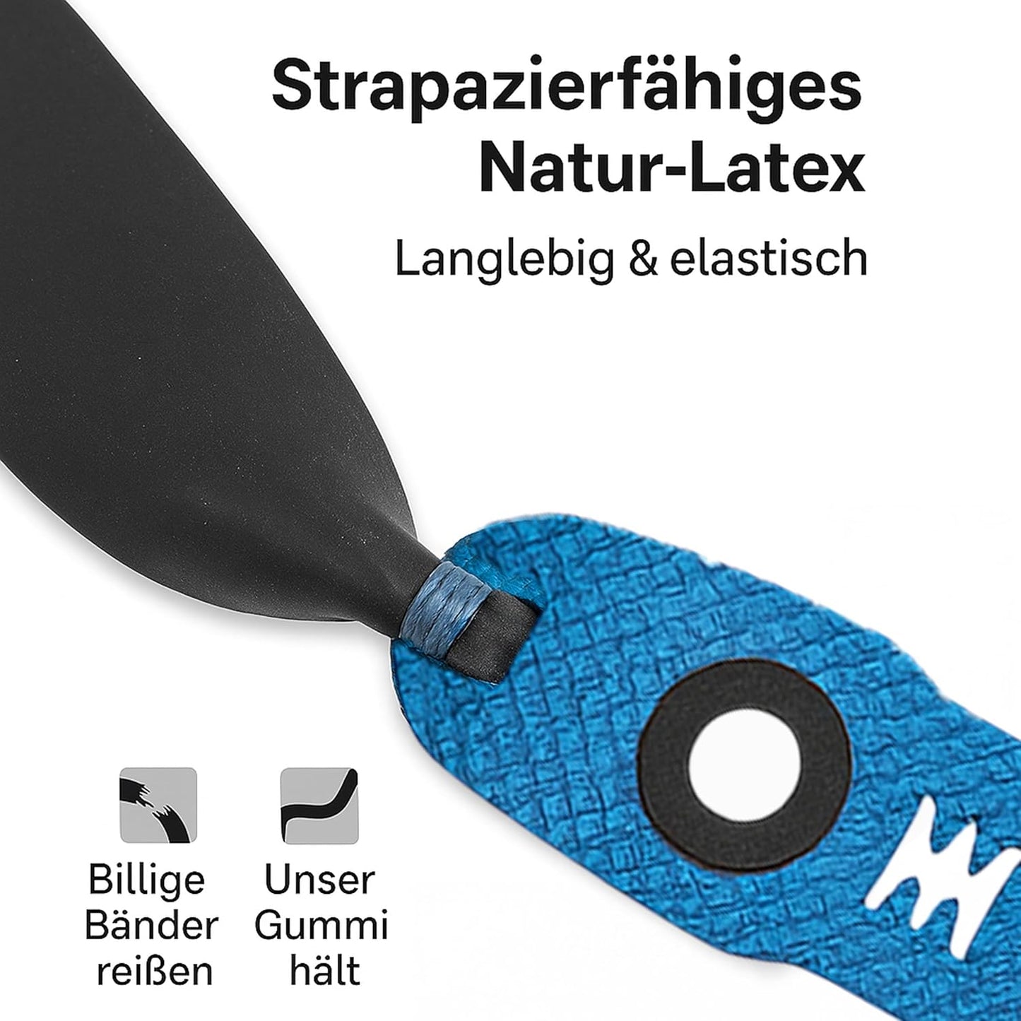 Abowllon® Ersatz-Gummibänder für Steinschleudern Flachgummis in Schwarz – Extra stark & langlebig – Kompatibel mit vielen Zwillen – Premium Latexband mit großer Pouch (3 Set)