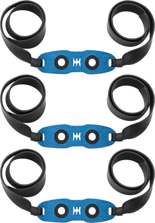 Abowllon® Ersatz-Gummibänder für Steinschleudern Flachgummis in Schwarz – Extra stark & langlebig – Kompatibel mit vielen Zwillen – Premium Latexband mit großer Pouch (3 Set)