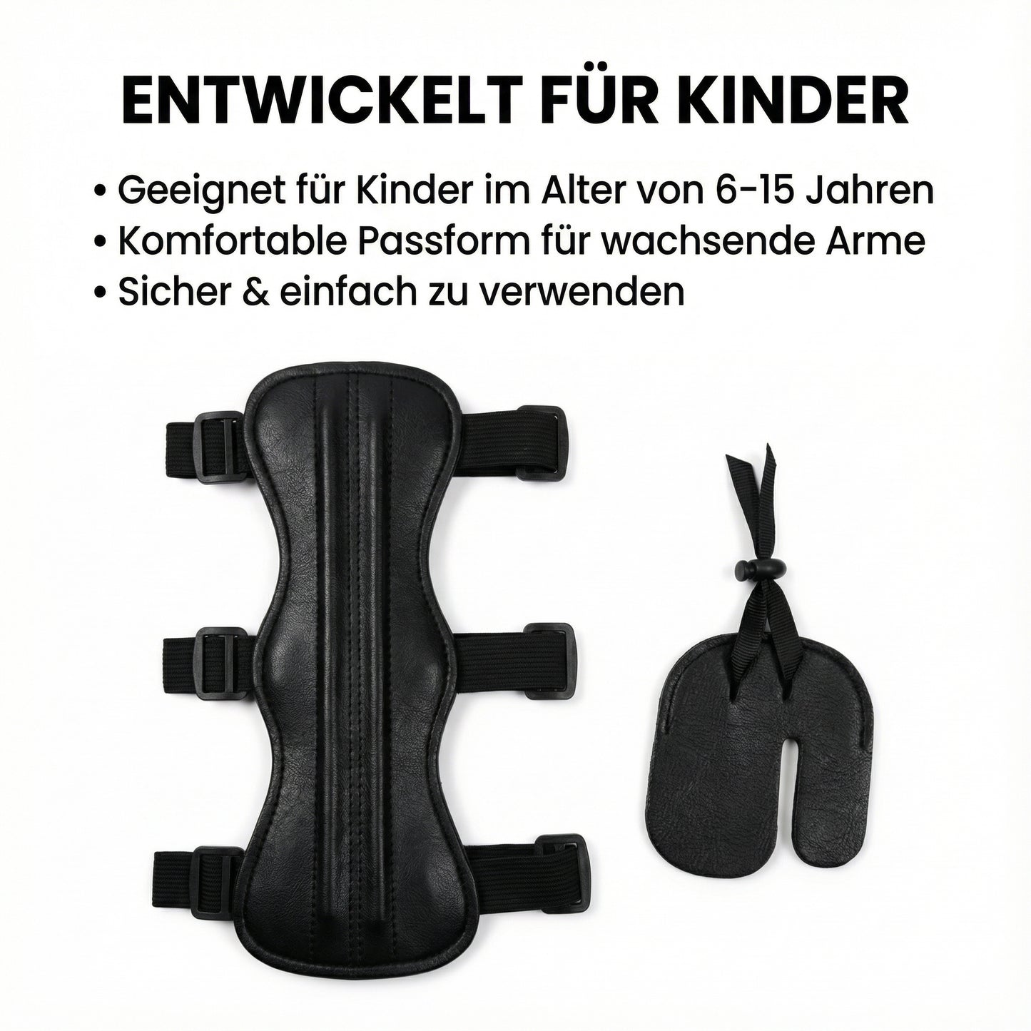 Kinder Bogensport Schutz-Set – Armschutz & Fingerschutz