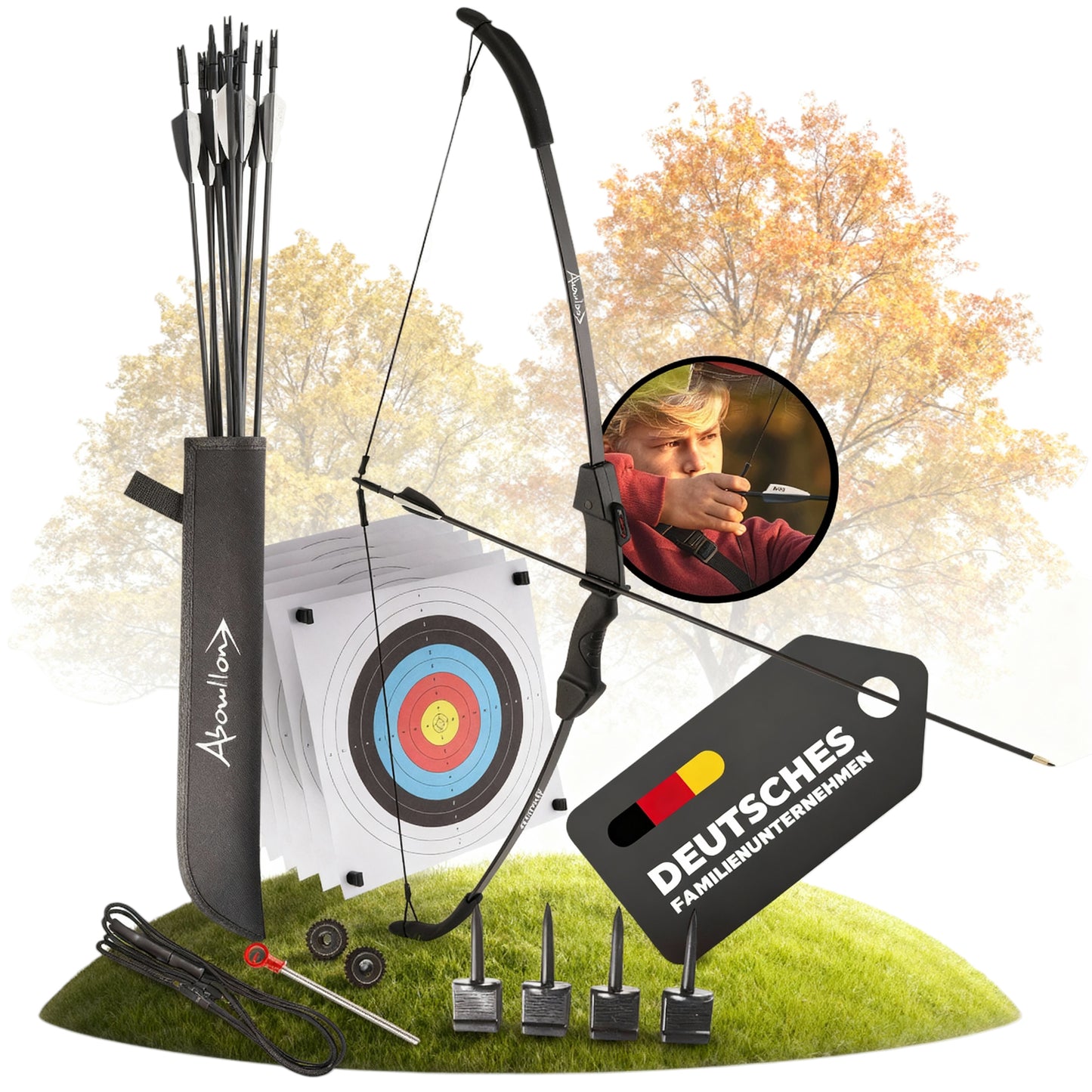 Pfeil und Bogen Kinder Sportbogen Set