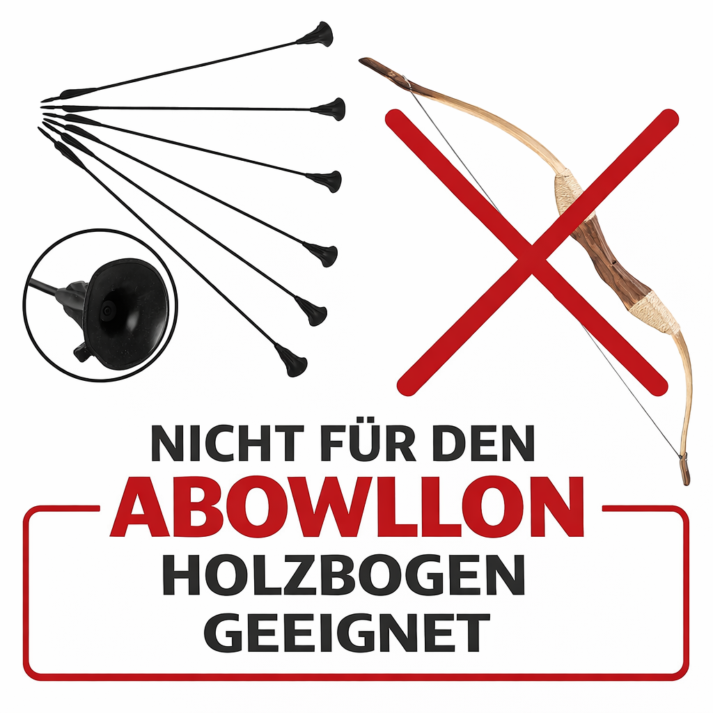 Saugnapf-Pfeile 6er Set – Carbon-Hybrid Sportpfeile für Einsteigerbögen (15–20 lbs)