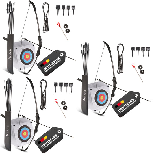 3x Pfeil und Bogen Kinder Sportbogen Set