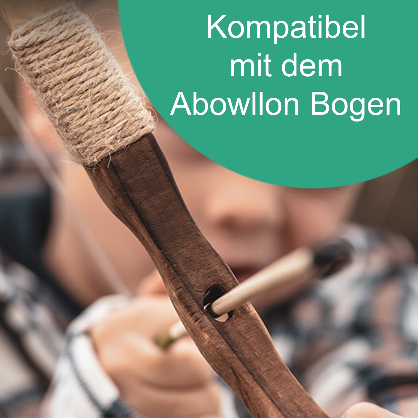 12 Ersatz-Pfeile für Abowllon Holz Pfeil und Bogen Set - Abowllon