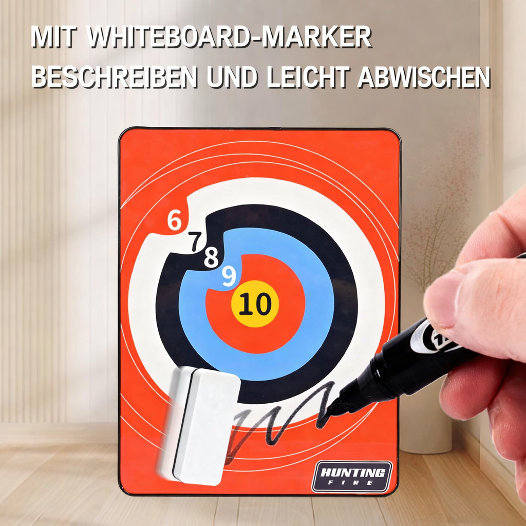 Saugnapf-Zielscheibe 40 × 30 × 1,2 cm – Rechteckig & wetterfest