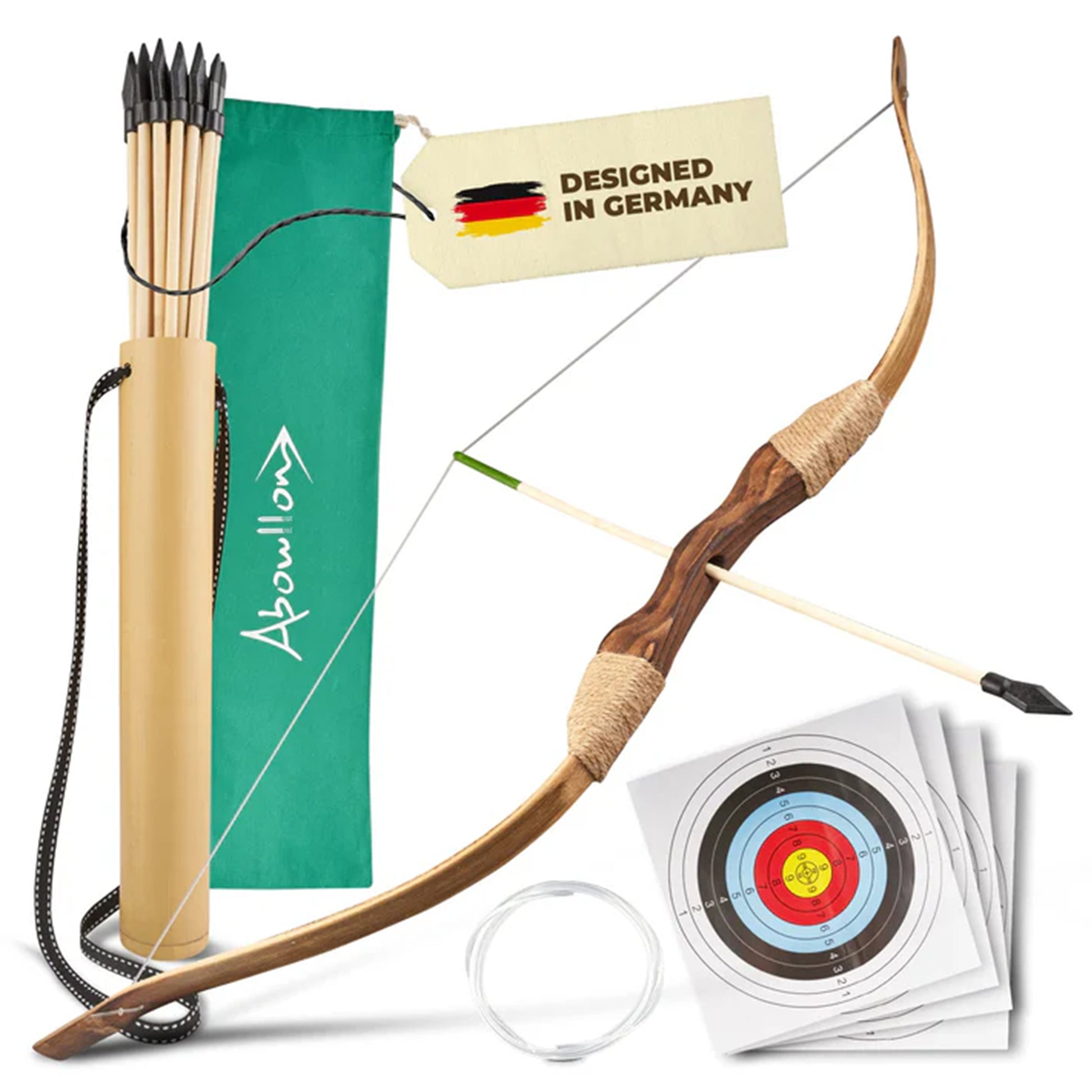 Pfeil und Bogen Kinder Sportgerät Holz - Abowllon