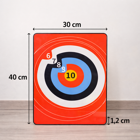 Saugnapf-Zielscheibe 40 × 30 × 1,2 cm – Rechteckig & wetterfest