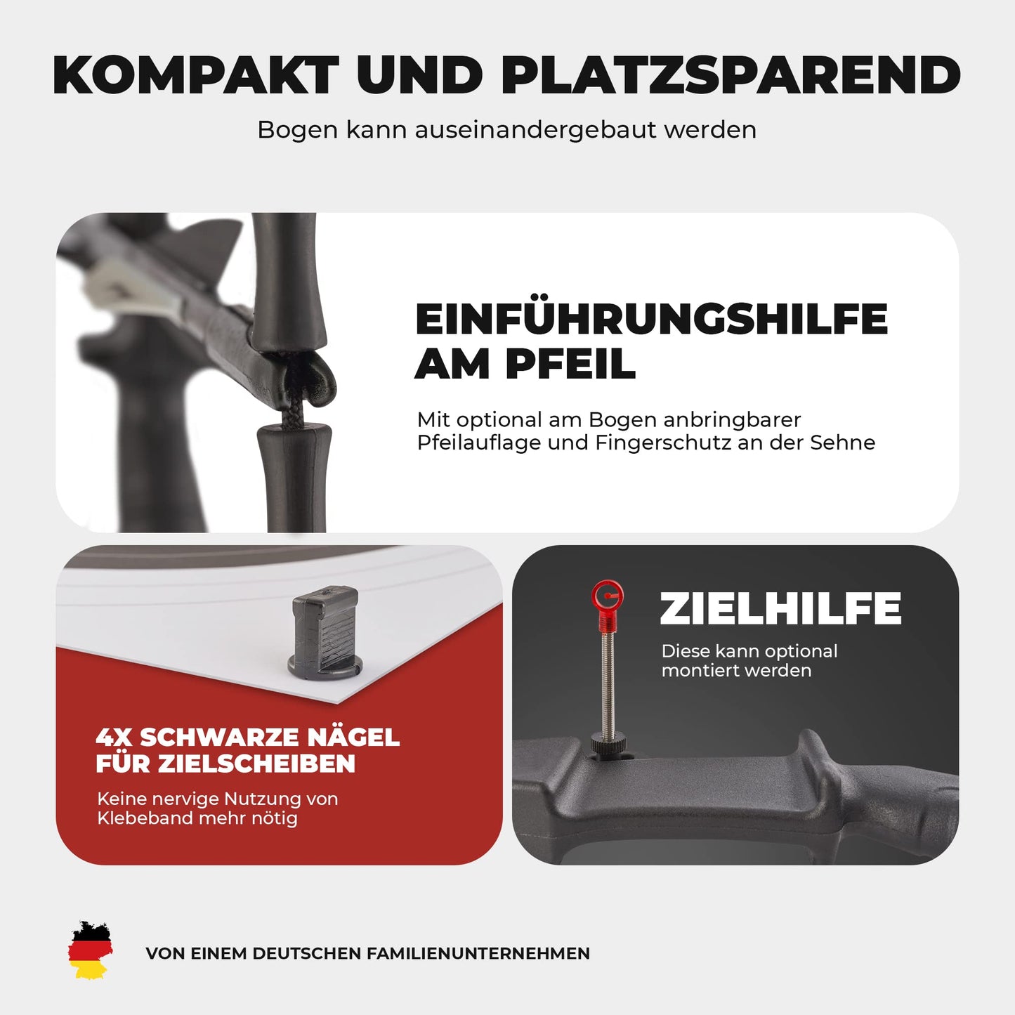 Pfeil und Bogen Kinder Sportbogen - Abowllon