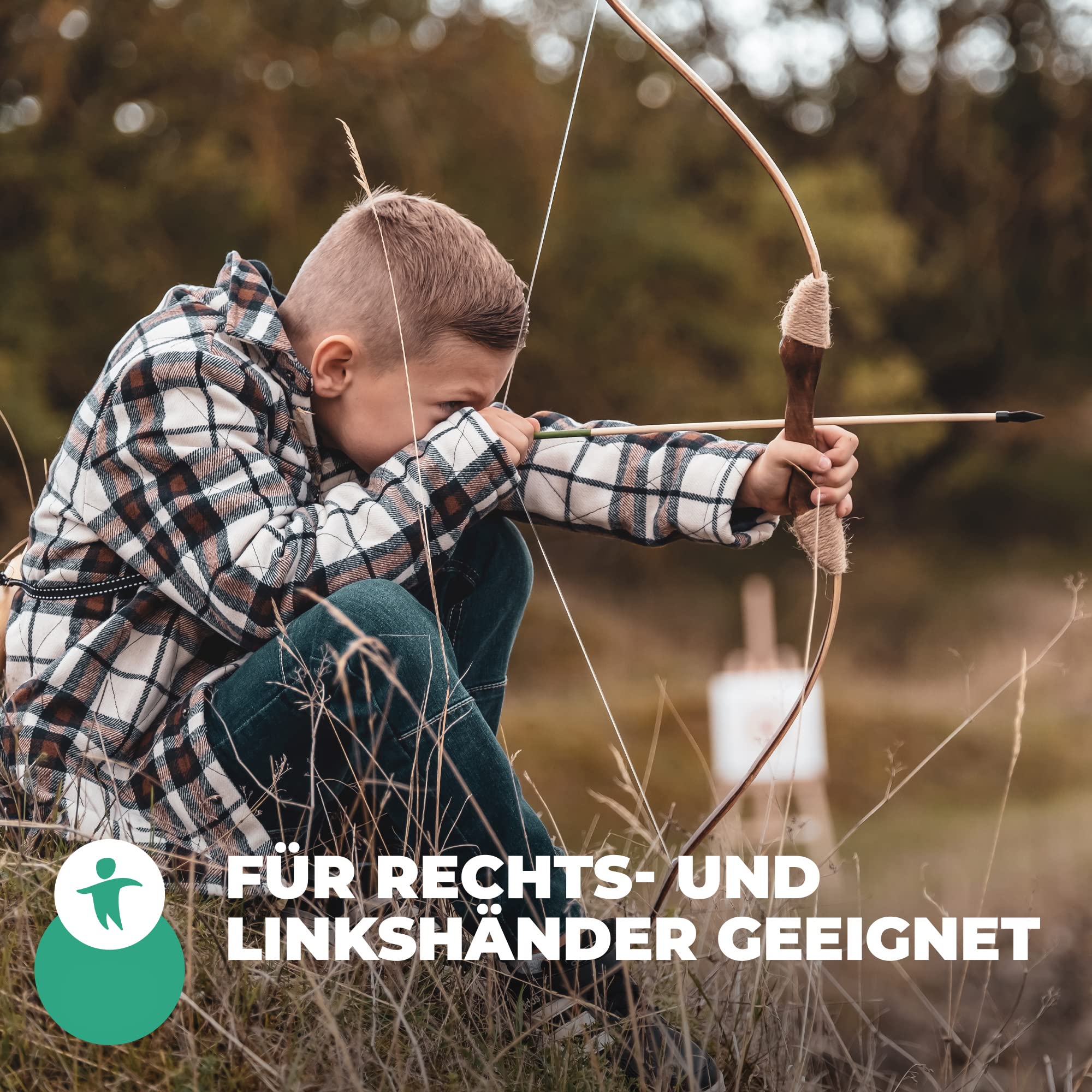 Pfeil und Bogen Kinder Sportgerät Holz - Abowllon