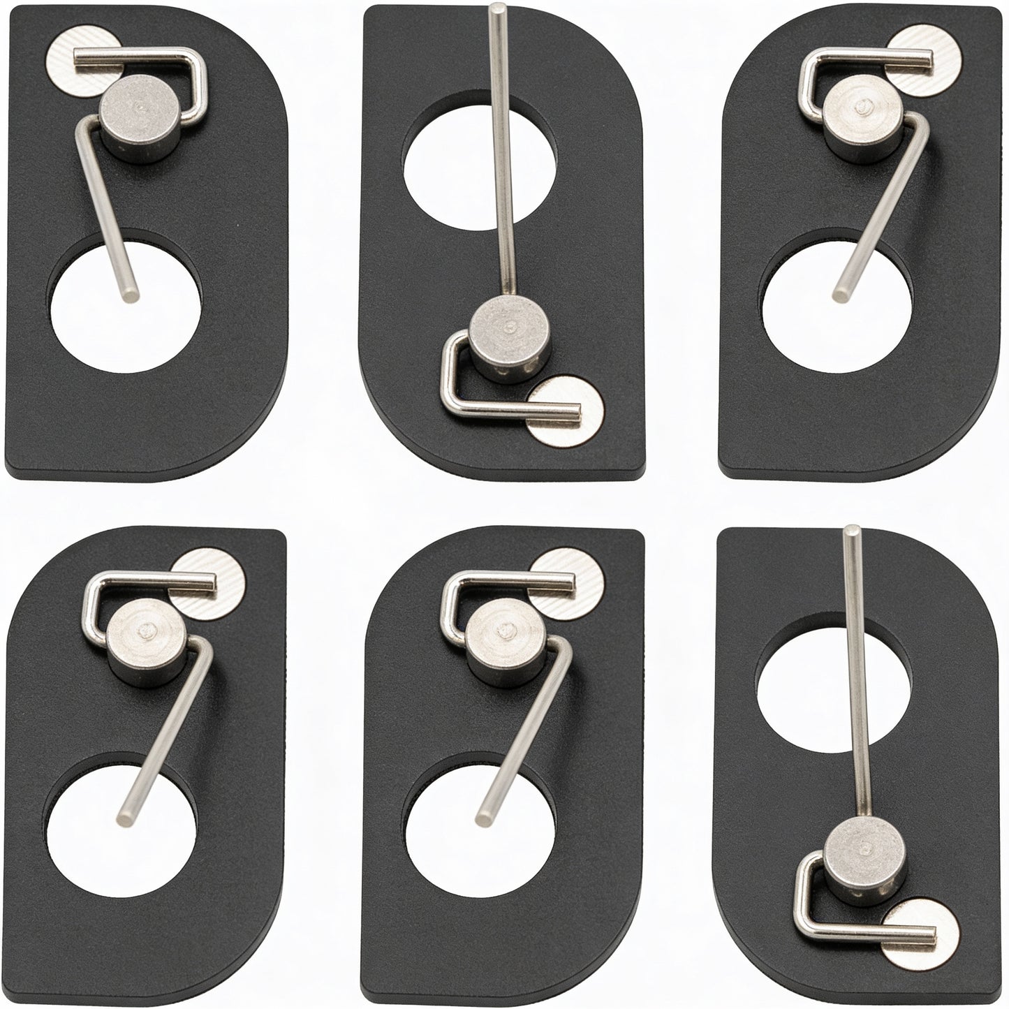 Magnetische Pfeilauflagen – 6er Set | Selbstklebend & Präzise