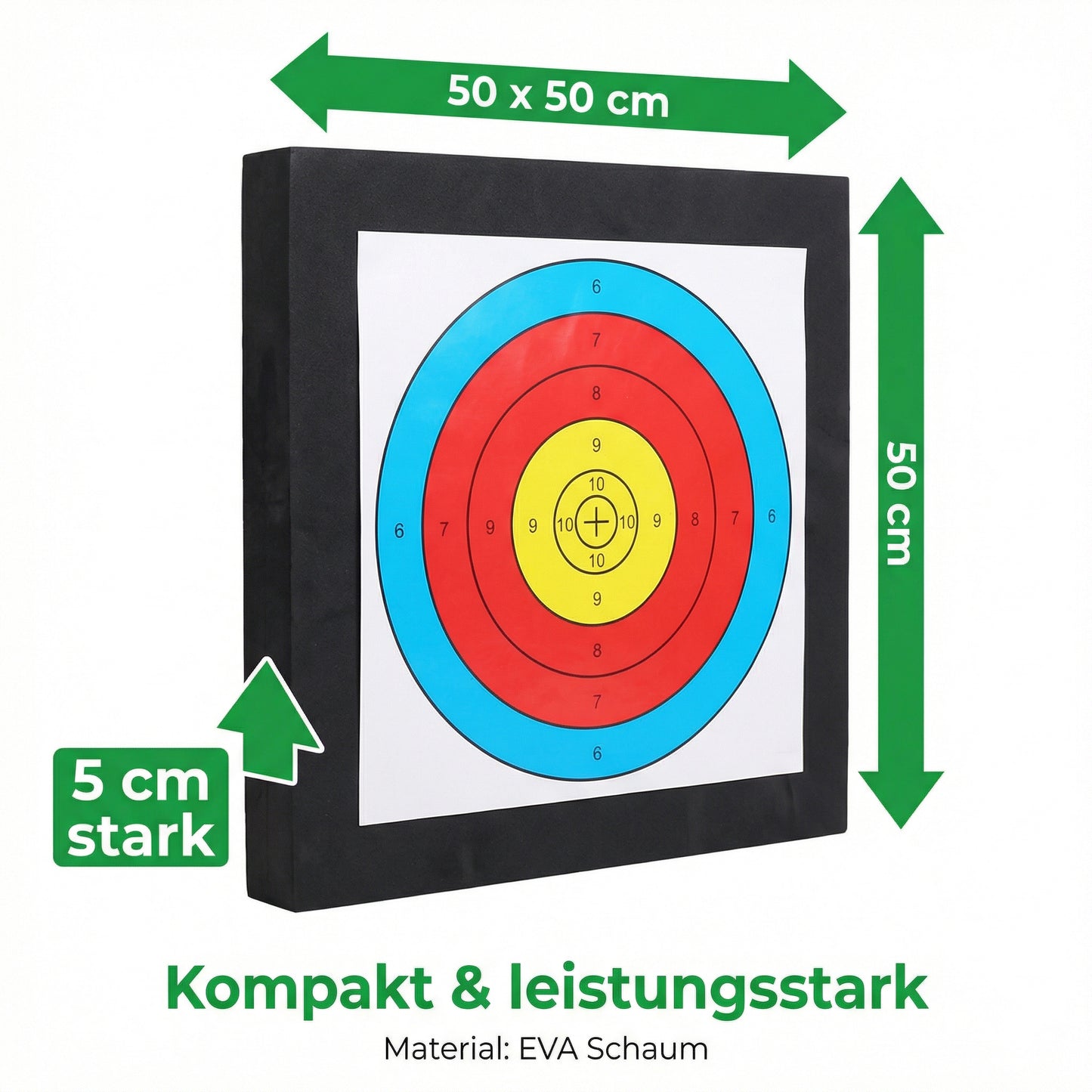 EVA Bogenscheibe 50 x 50 cm Ansicht 6 | Abowllon