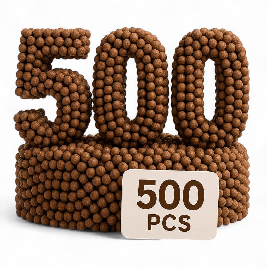 Steinschleuder Tonkugeln | Biologisch Abbaubar | 8,5mm Schleudermunition