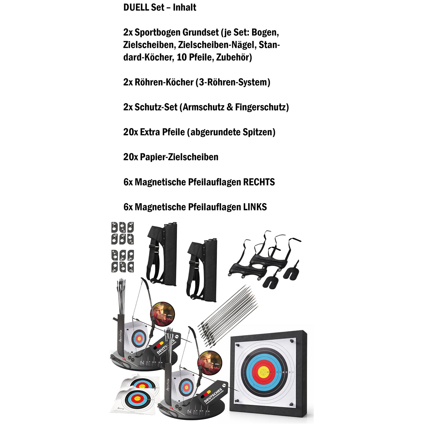 Pfeil und Bogen Kinder Sportbogen Set