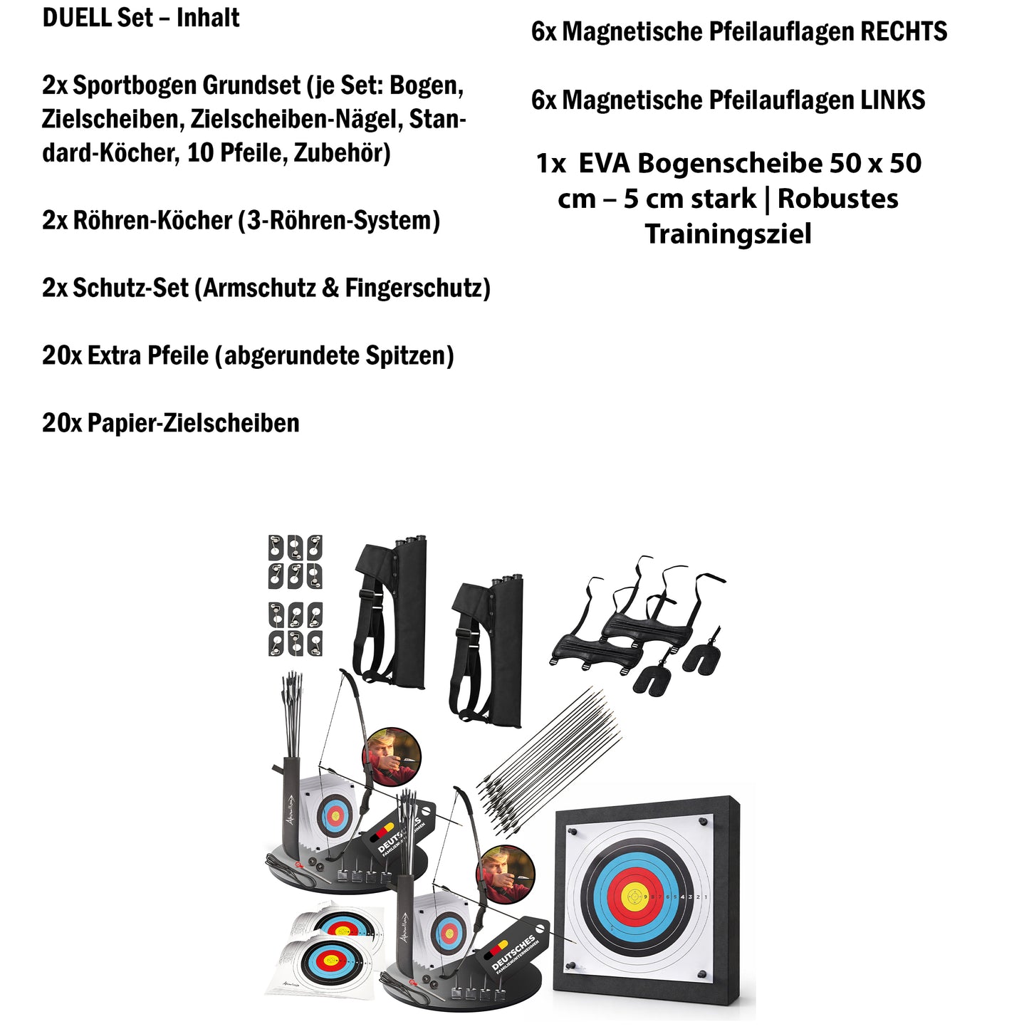Pfeil und Bogen Kinder Sportbogen Set
