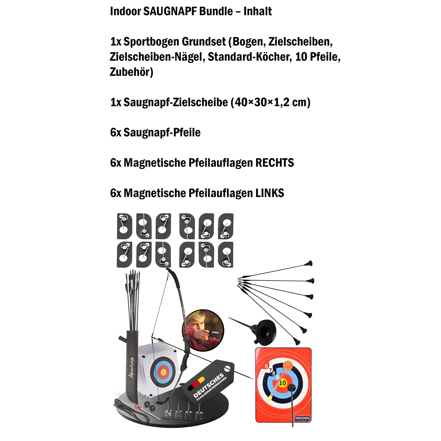 Pfeil und Bogen Kinder Sportbogen Set