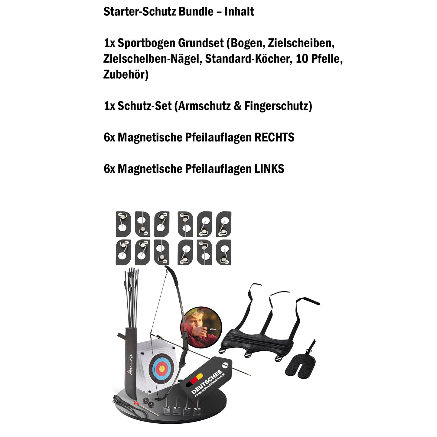 Pfeil und Bogen Kinder Sportbogen Set