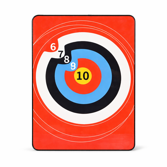 Saugnapf-Zielscheibe 40 × 30 × 1,2 cm – Rechteckig & wetterfest