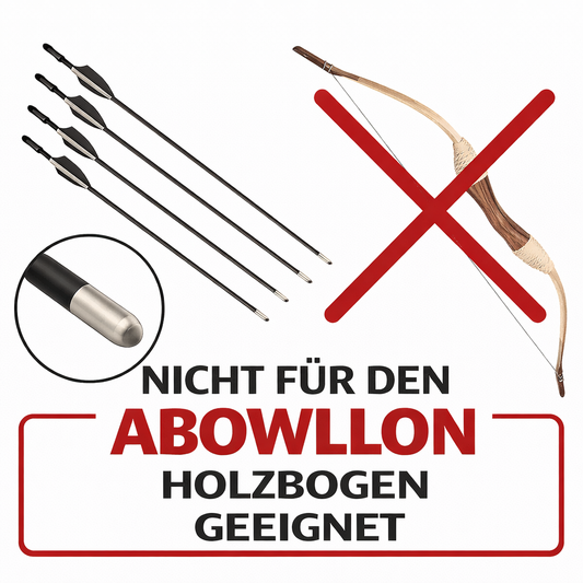 Abowllon Fiberglas Ersatzpfeile für Sportbogen – Abgerundete Sicherheitsspitze – Ansicht 2